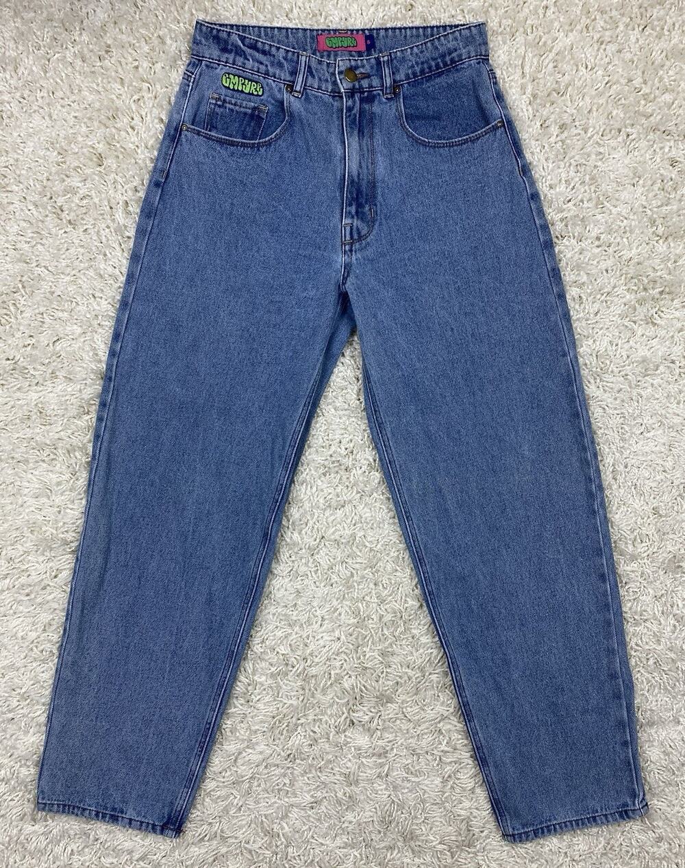 Empyre Tori Jeans Womens Size 8 Baggy Skater Medium Wash High Rise Y2K Denim